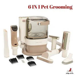 IndigoPet Grooming Vacuum Kit - 6 in 1 Pet Grooming