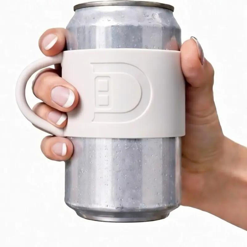 Dring: Neon Ice: Silicone Can Grip for Standard 12oz Cans: Drinkware