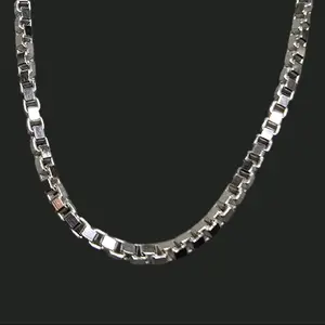 Box Chain Necklace Silver 925