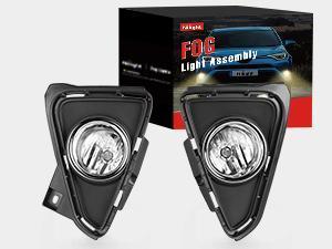 Nilight Fog Lights Assembly Compatible with 2016 2017 2018 Toyota RAV4 Bumper Light Replacement Clean Lens Passenger and Driver Side w/12V H11 552 Halogen Bulbs