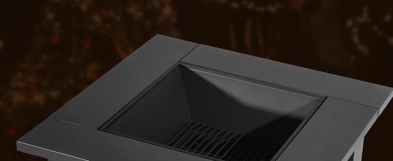 BALI OUTDOORS 3 IN 1 Square Fire Pit with BBQ Grill & Wood Burning & Temporary Cooler for Patio Outdoor Firepits Perfect Christmas Gift for Friends Family and Love One