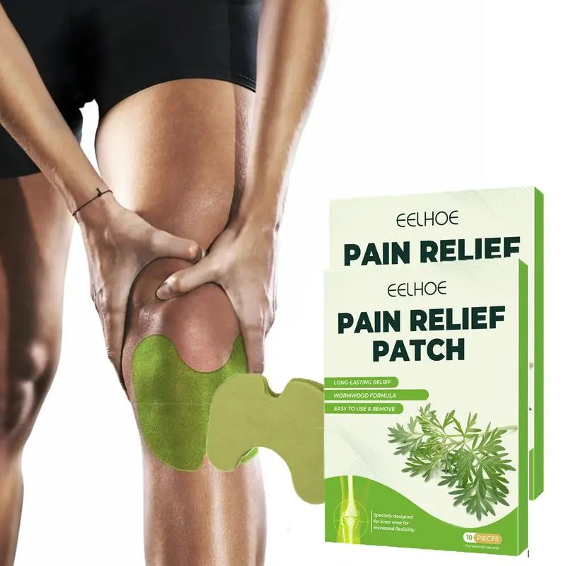 Mugwort Herbal Heat Patches - Gentle, Long-Lasting Soothing Patches for Knee, Shoulder & Back (10pcs)