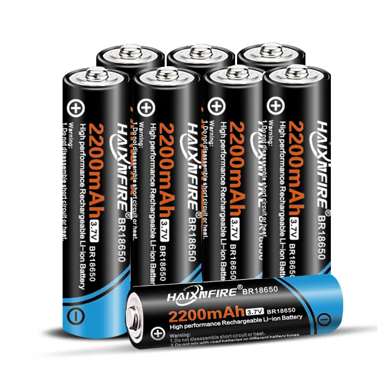 8PCS Original 18650 Lithium Battery 2200 MAh Charging Battery Battery 3.7V Authentic Lithium Battery For Halloween Decorative Lights/outdoor Lights/pumpkin Lights