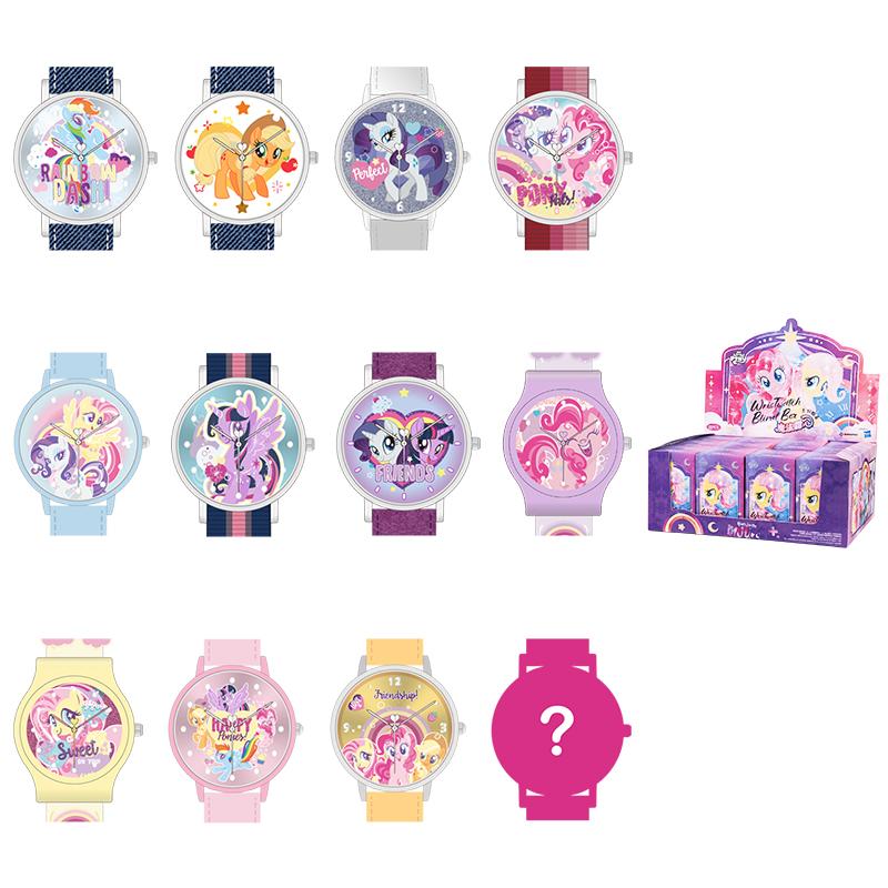 My Little Pony Magic Sweetheart Series Blind Box Watch MLP Characters Inspired Design Mystery Collectible Watch Twilight Sparkle Rarity Pinkie Pie Apple Jack Rainbow Dash Fluttershy Ideal Christmas New Year Holiday Gift for Girls