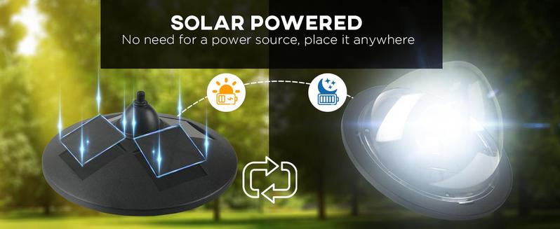 Outsunny 72" - 94.5" Solar Lamp Post, All-Weather Waterproof Stainless Steel, Vintage Style for Garden, 6 Hour Max Outdoor Ready LED Lighting, for Garden, Lawn, Pathway, Driveway