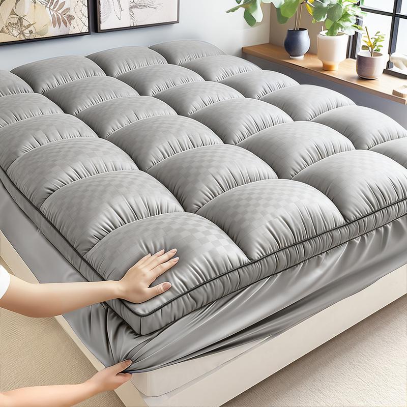 Cooling Mattress Topper, Extra Thick, Plush Quilted Pad with 8-21 Inch Deep Pockets, Overfilled with Breathable Polyester, Mattress Protector- Machine Washable 1000GSM Cooling Mattress Topper, Extra Thick, Plush Quilted Pad with 8-21 Inch Deep Pockets, Overfilled with Breathable Polyester, Mattress Protector- Machine Washable 1000GSM