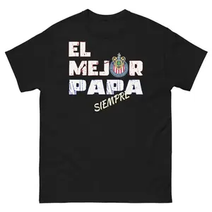 Chivas Guadalajara  Soccer Father's Day Shirt Classic Cotton Fabric Menswear Streetwear Top Hem Polyester Sleeves Sport