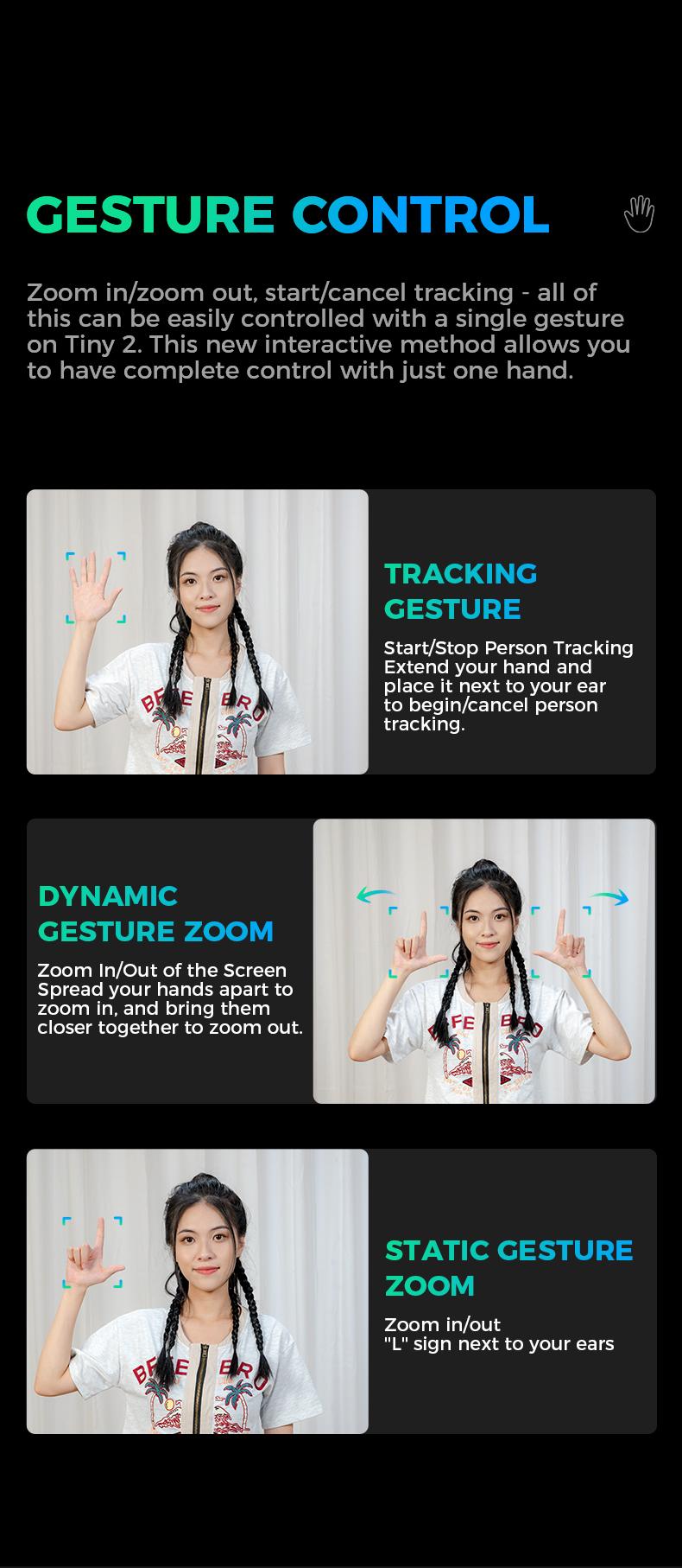 【Hot!!!】OBSBOT Tiny 2 Webcam 4K Voice Control PTZ, AI Tracking Multi-mode & Auto Focus, Web Camera with 1/1.5" Sensor, Gesture Control, 60 FPS, HDR Light Correction, Webcam for PC, Streaming, Conference wyze wirelesscamera videogames