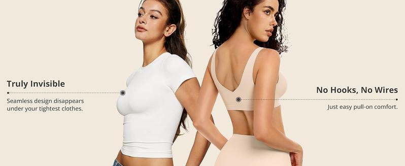 Vertvie｜EMILY Seamless Active Tank Bra, Jelly Bras, Wireless Comfort for Everyday Movement