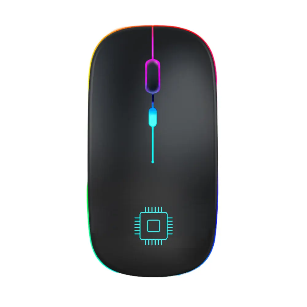2.4Ghz Rechargeable Wireless Mouse USB Receiver With LED For PC
