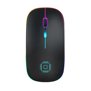 2.4Ghz Rechargeable Wireless Mouse USB Receiver With LED For PC