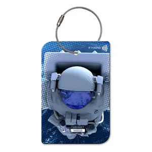 Astronaut QR Code Luggage Tag