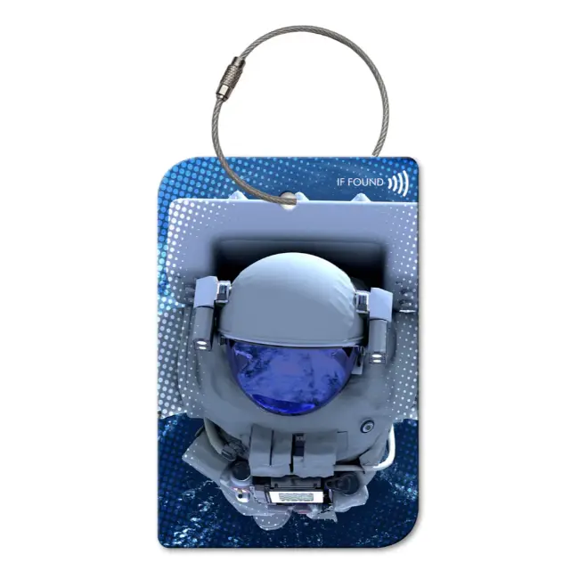 Astronaut QR Code Luggage Tag