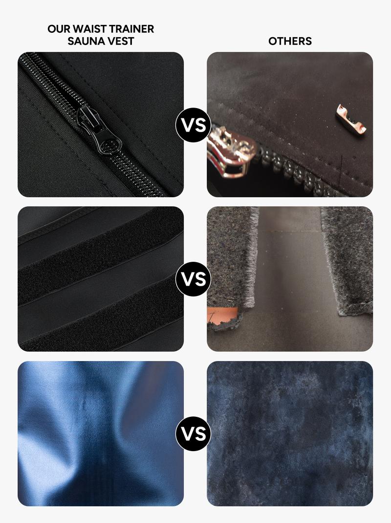 【Nebility】Waist Trainer Sauna Suit for Men Heat-reflecting Sweat Boost Workout Gym Compression Tank Top Activewear