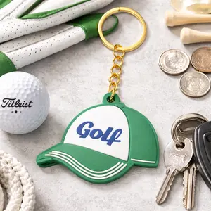 Golf Hat Keychain