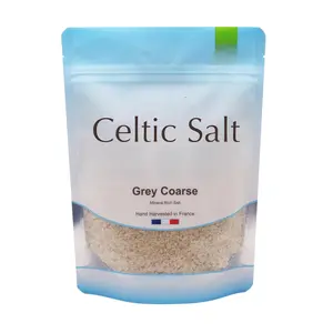 Sante Grey Coarse Sea Salt From the Celtic Sea - 1.1lb (18oz) Unrefined French Sea Salt Organic, Rich in 82+ Minerals Salt, 100% Natural & Hand Harvested Sal Celtica
