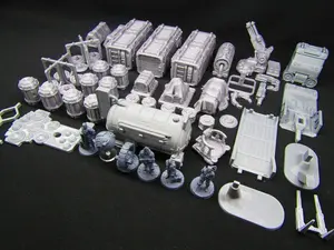 47pc Sci Fi Dock Cargo Set w/ Minis Miniatures Scenery Scatter Terrain 3D Print