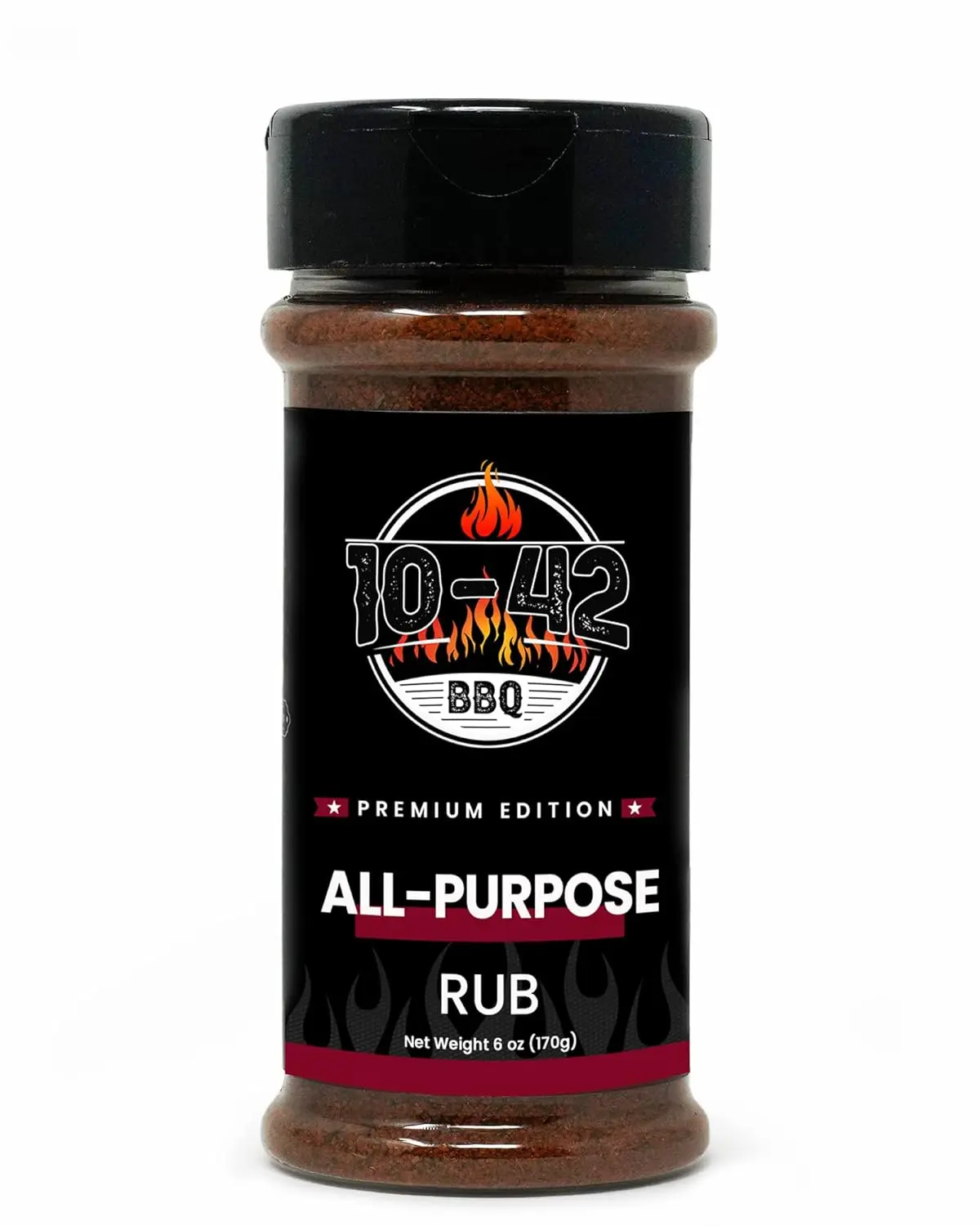 10-42 BBQ Premium All-Purpose Flavor Seasoning Rub, All Natural Dry Meat Rubs for Chicken, Pork, Beef and Vegetables, No MSG, 0 Calorie, 6oz