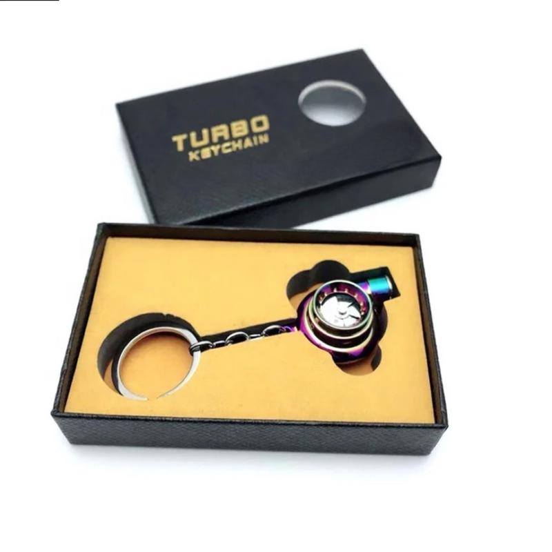 Rechargeable Metal Turbo keychain with sound