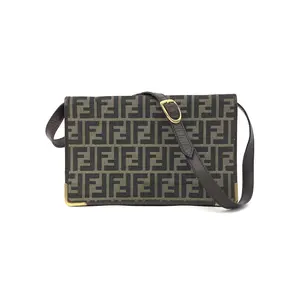 Pre-owned FENDI Canvas Shoulder Bags 11.02'' R1539 Shoulder Bag C1366099932 0206 T1 Qiqi