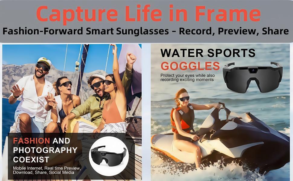 [2026] AI smart sunglasses, outdoor sports recorder!