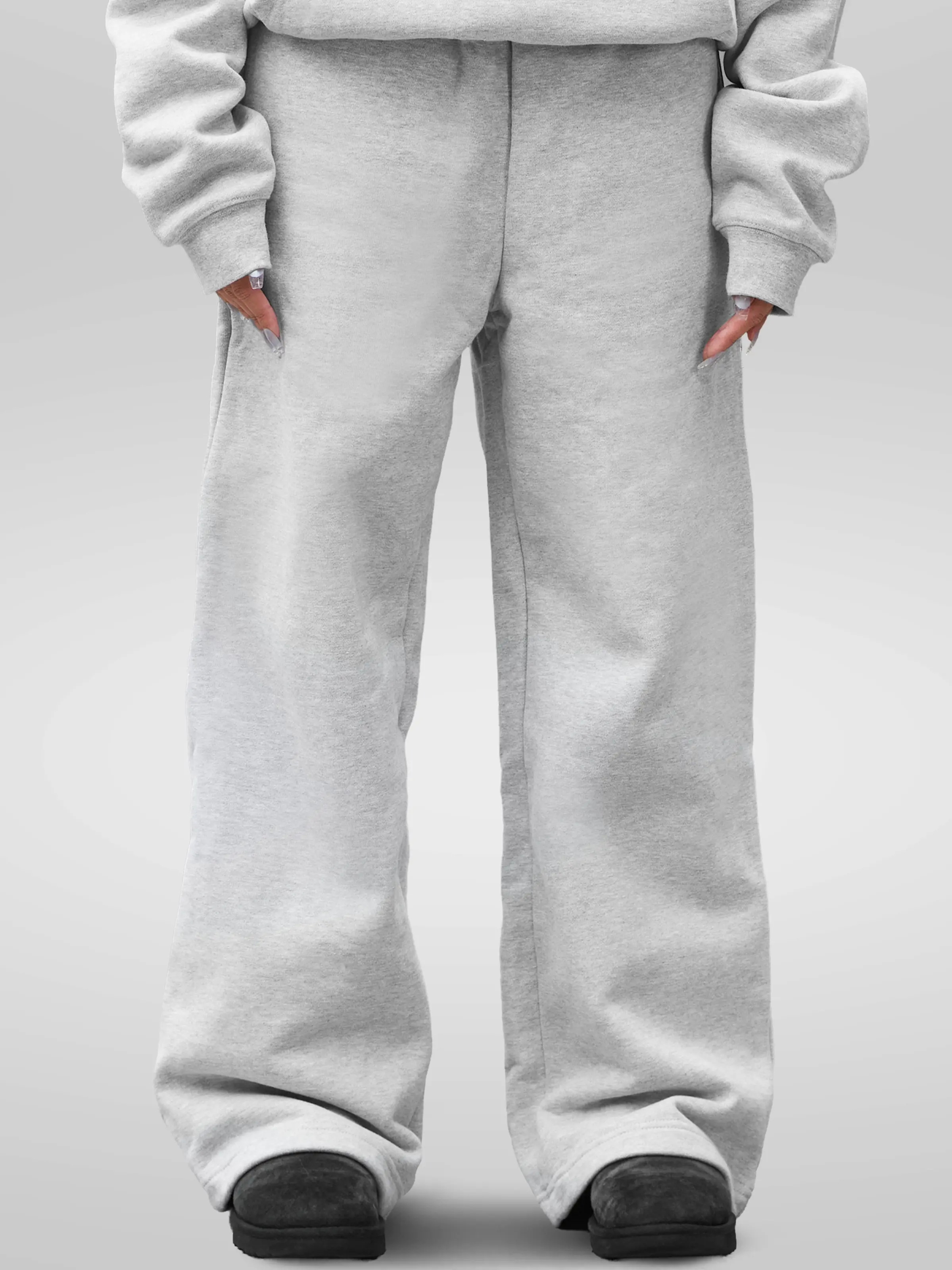 600 GSM 'Heather Grey' Core Sweatpants