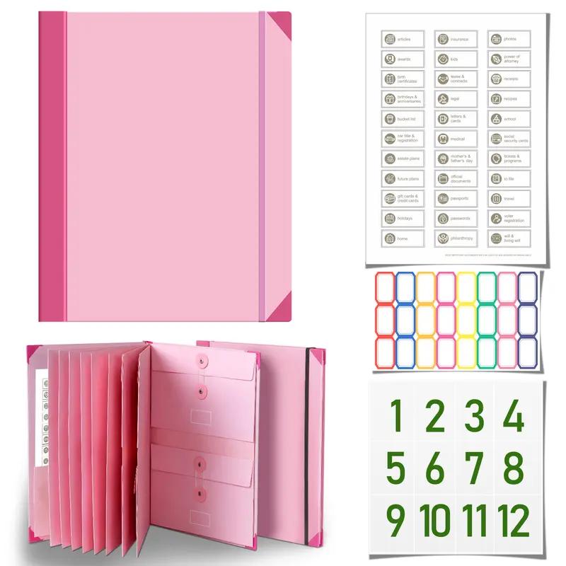 Document Organizer | Life Binder for Important Documents-Thin,easy access,smart storage,for Baby Passports,Birth Certificates&Important Papers,Office&Home Storage,For Mom-back to school season