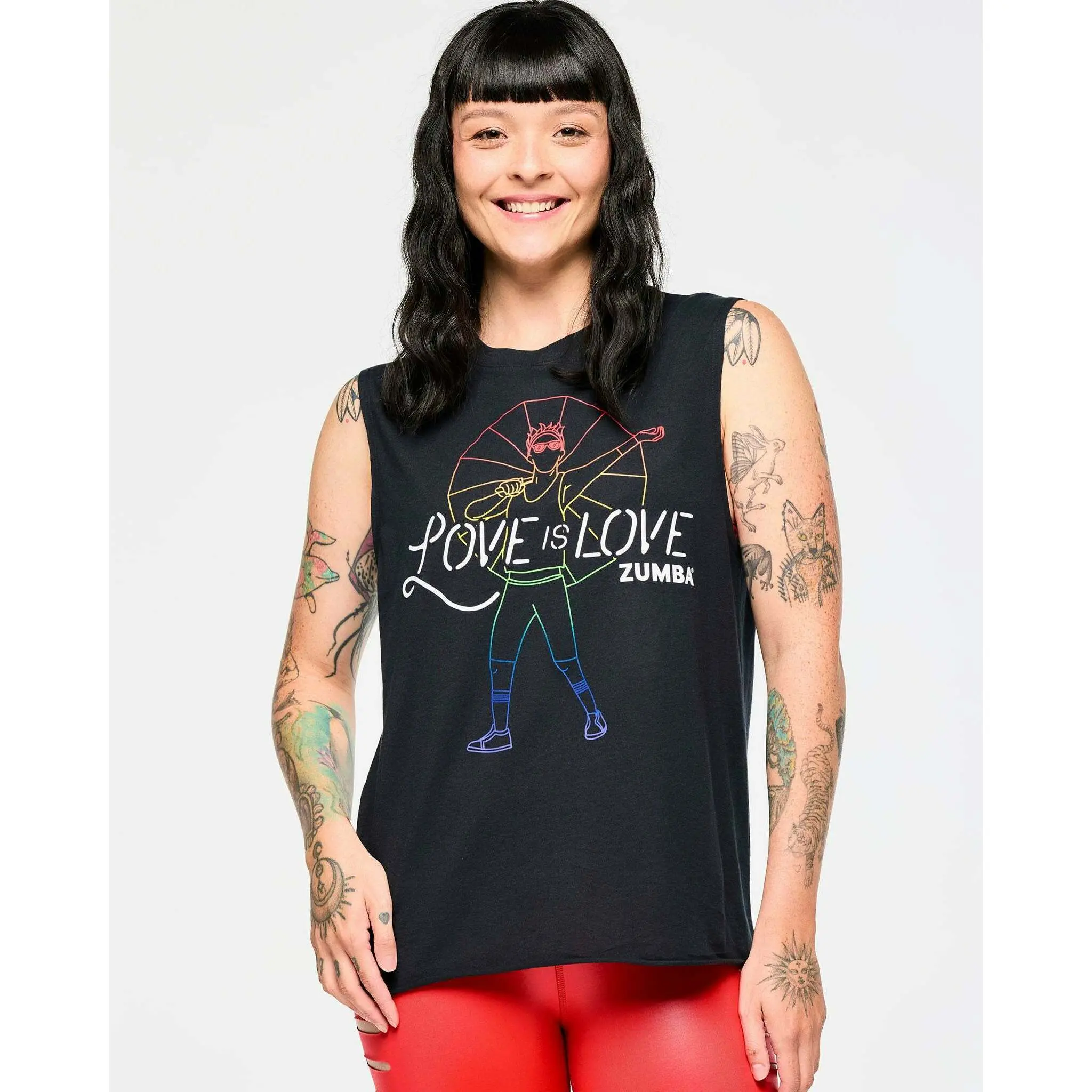 Zumba Crew Neck Muscle Tank, Tops, Sleeveless