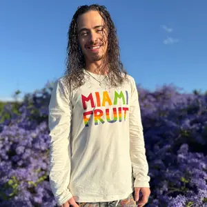 Miami Fruit Long Sleeve Cotton Shirt