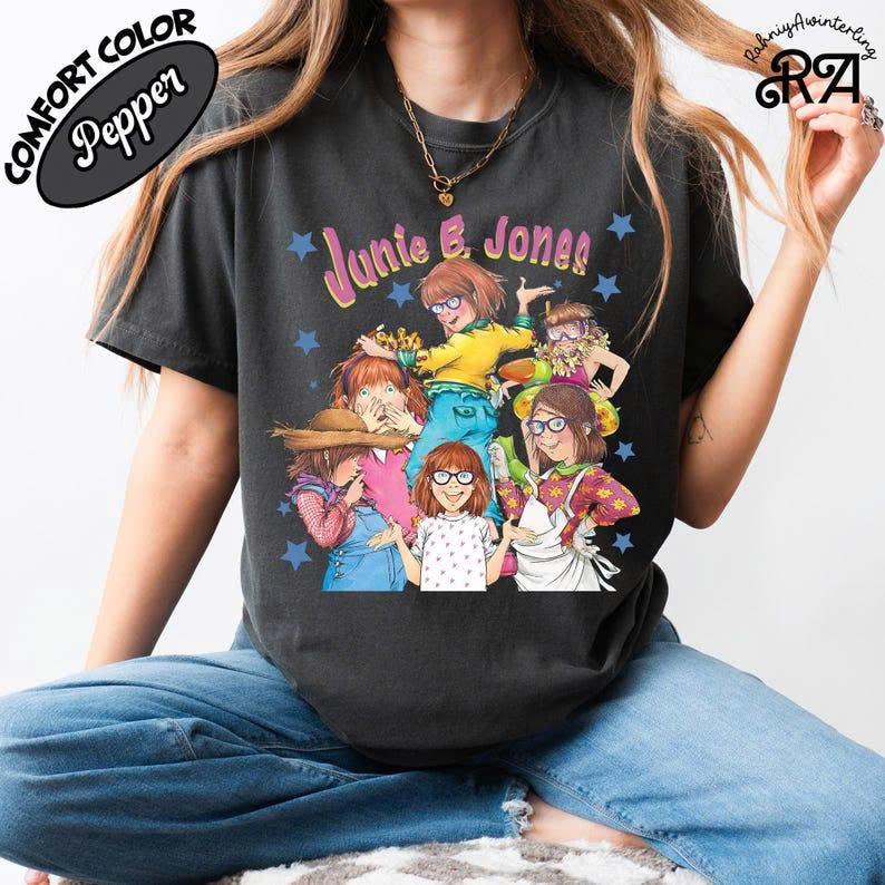 Comfort Colors Junie B Jones Shirt, Junie B Jones Education Shirt, Teacher T-shirt, Gift For Teacher, Teacher Shirt, Back To School Shirt