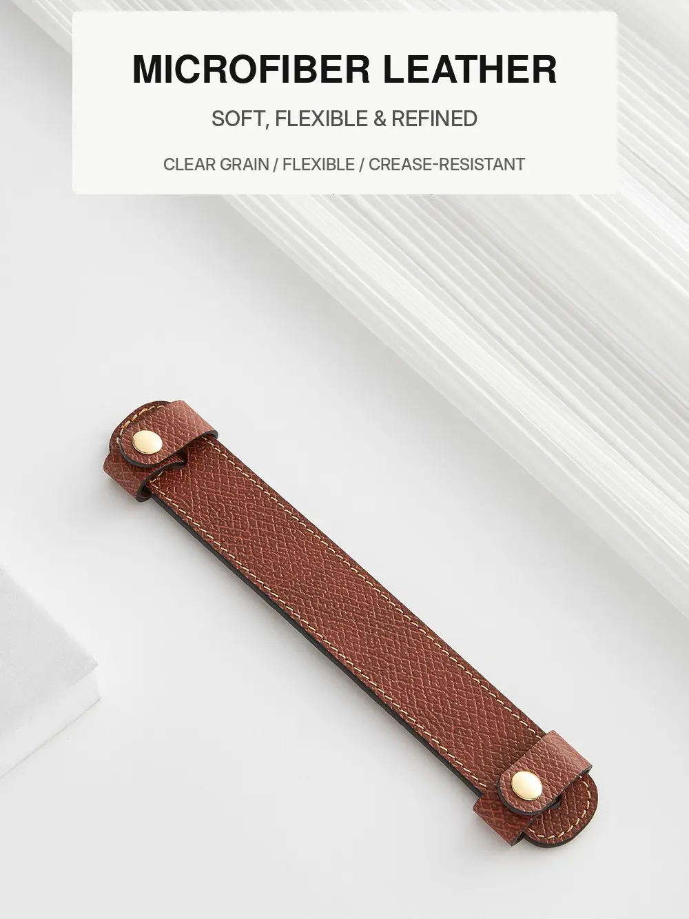 Premium Brown Non-Destructive Installation Bag Strap for Longchamp Small Tote - Detachable, Microfiber Leather Shoulder Pad, Upgraded Non-Slip Pressure-Relieving Wear-Resistant Luggage Bag Accessory casual adjustable versato te elegant chain fashionable