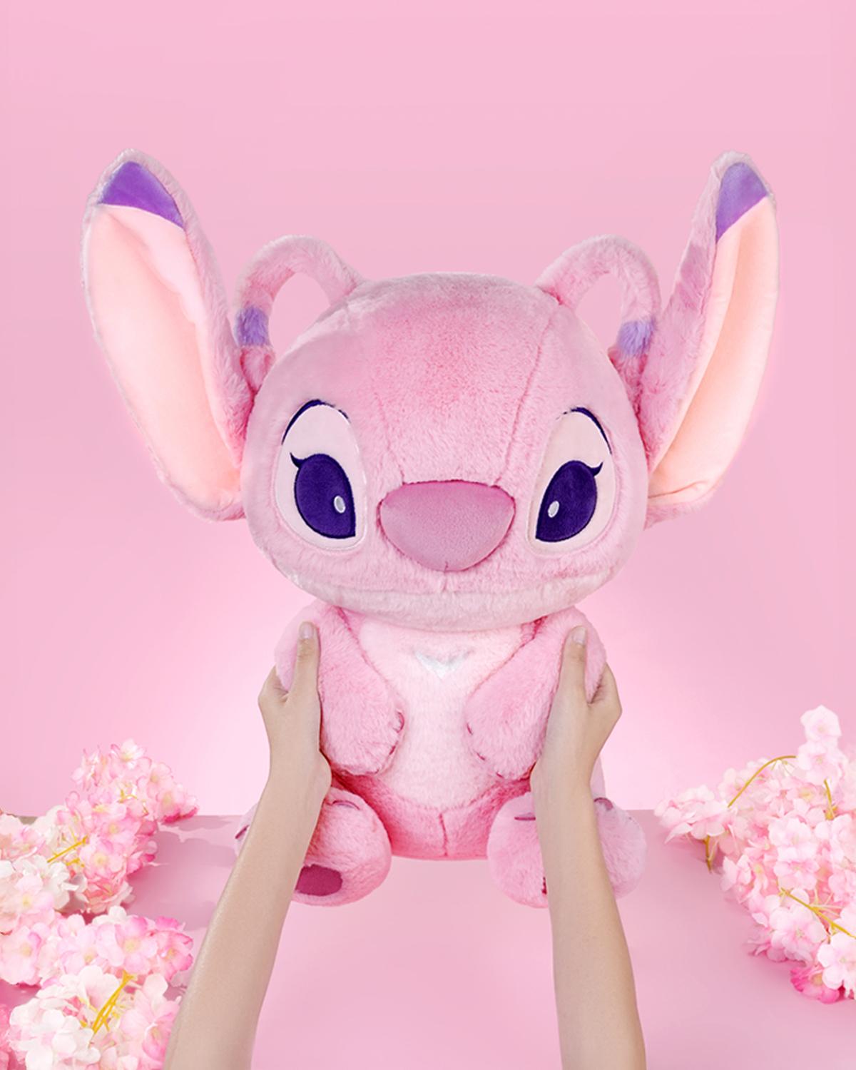 Disney Stitch Series-Big Sitting Doll-Angel No. 18 Soft Pink Plush Toy for Kids Collectors and Home Decor Disney Stitch Series-Big Sitting Doll-Angel No. 18 Soft Pink Plush Toy for Kids Collectors and Home Decor