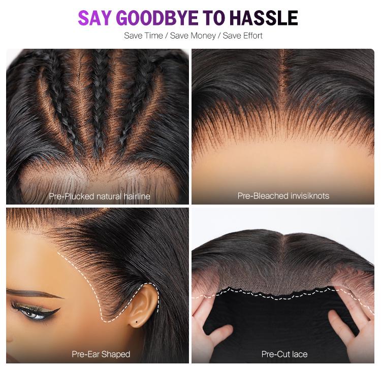 [Boho Curly] Megalook Flowy Bohemian Curls Wig Glueless 13x6 Lace Frontal Wig Ear To Ear Pre-plucked Natural Hairline Natural Curly Hair Pre Bleached Via Drawstring Band For Any Head