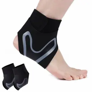 2 Pack Adjustable Ankle Brace for Men Women Breathable Lightweight Compression Sleeve with Arch Support for Athletic Ankle Stability All Day Comfort