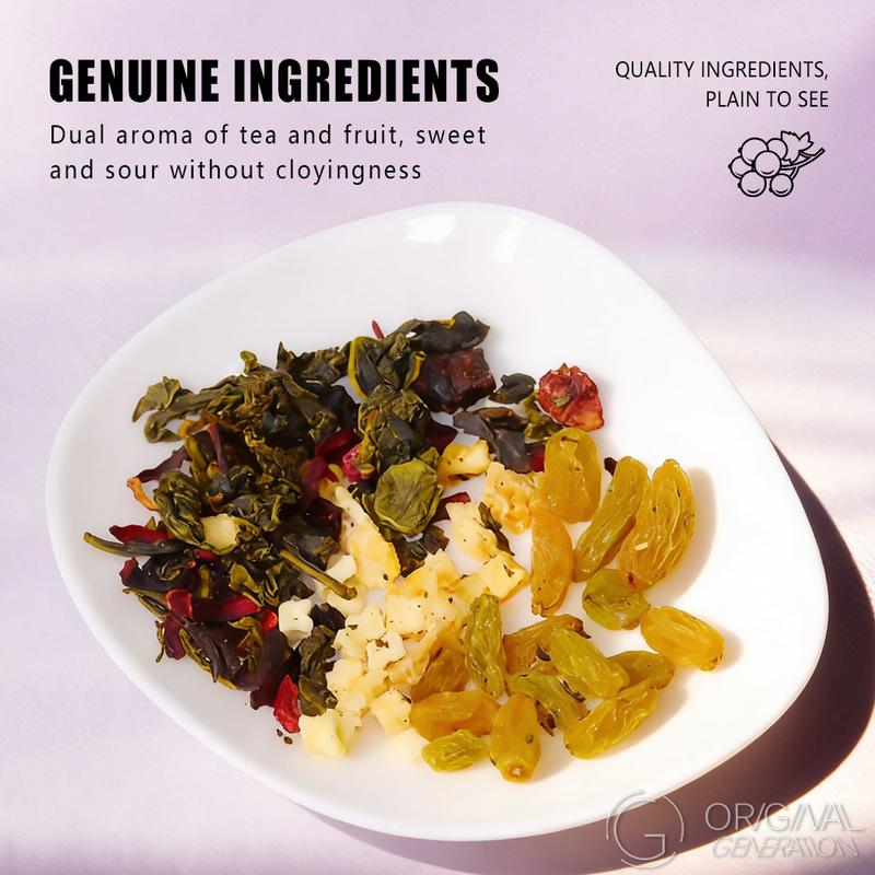 Bogo Raspberry Grape Oolong Tea 2 Cartons (70g 7g×10packs) ×2 With Forest Thermos Grape Oolong Tea Snow Pear Apple Raspberry Strawberry