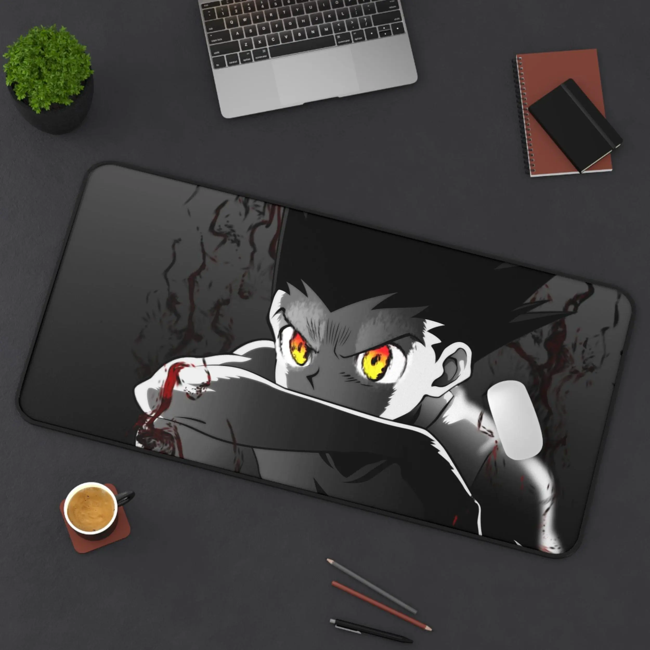 Gon's Resolve Hunter X Hunter Anime Mouse Pad, Keyboard Mat, Gon HxH Manga Desk Mat, Hunter X Hunter Anime Playmat For Computer Accessories, Gift For Gamers,