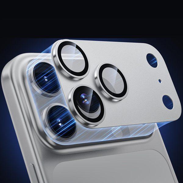 Full Coverage Metal Shockproof Camera Protector Film for Apple iPhone 17 Pro Max / 17 Air 3D One-Piece Screen Printing Anti-Fingerprint Tempered Glass Lens Film with Supplier Warranty