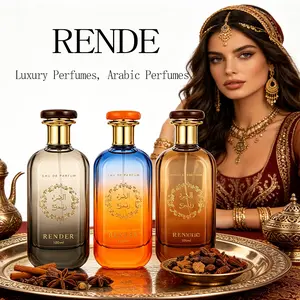 Rende Arabic Luxury Perfume for Men, 100 ml, long-lasting oriental woody spicy EDP fragrance, gradient glass bottle, exotic Arabian scent—ideal as a dating gift