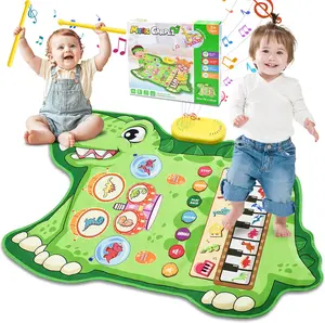 3-in-1 Musical Mat, Piano Drum Play Mat Gifts for 3+ Year Old Girls or Boys, Sensory Early Educational Musical Learning Toys for Children , Birthday Gift for Toddlers 3+ Years Old
