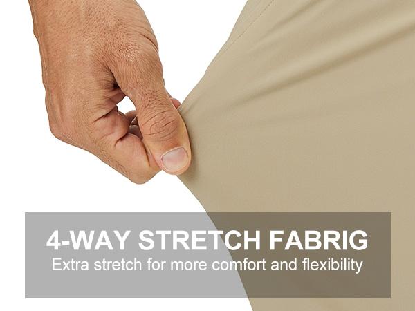 MAELREG Men’s Golf Pants, Stretch Quick Dry Lightweight Trousers, Classic Fit Casual Work Dress Pants with Pockets