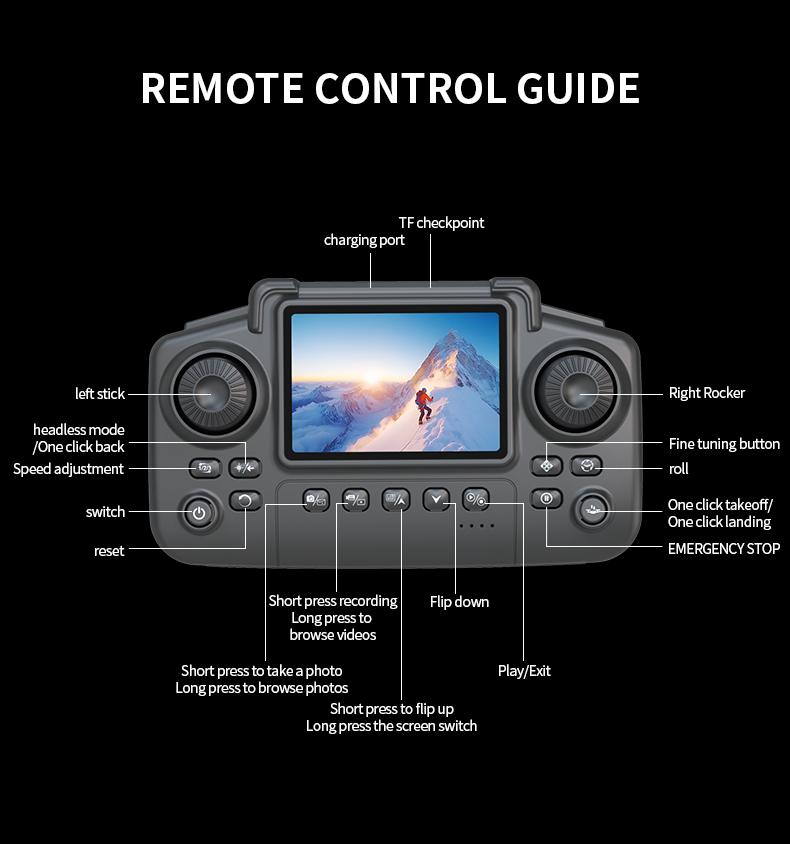 The new 2026 E88 drone comes with two batteries, foldable arms, a remote control with a screen and app control, USB charging, 480P video recording resolution, and 2.4G functionality, making it the perfect gift for outdoor camping and travel. Photography