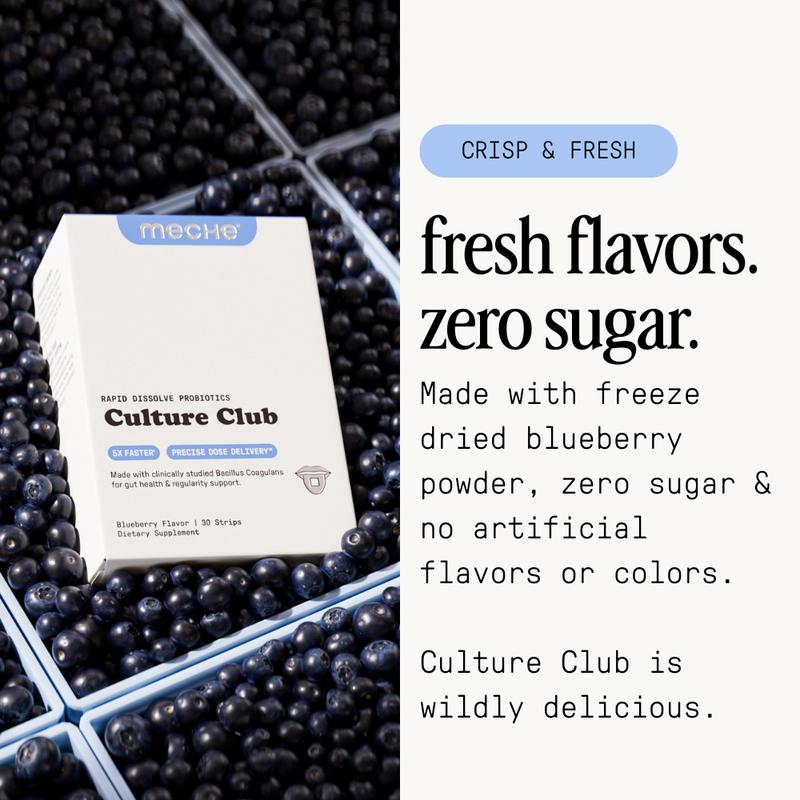 Culture Club – Rapid Dissolve Probiotics – Gut Health, Digestion & Regularity Support (30 Strips)