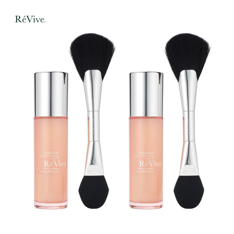 【Spring Glow Up】RéVive Fermitif Neck Renewal Serum Duo - Restores Skin's Elasticity, Smooth Fine Lines & Boost Collagen - Enriched with Signature Bio-Renewal & Bio-Firming Peptides (2 × 1.7 oz)
