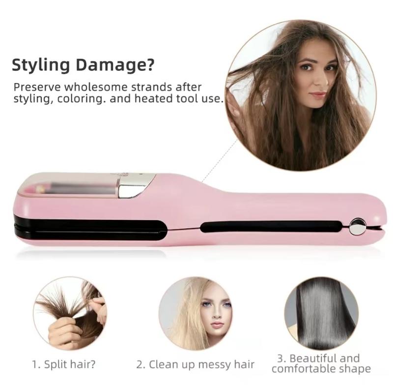 Rechargeable Split End Hair Trimmer, Portable Hair Repair & Styling Tool for Smooth Hair
