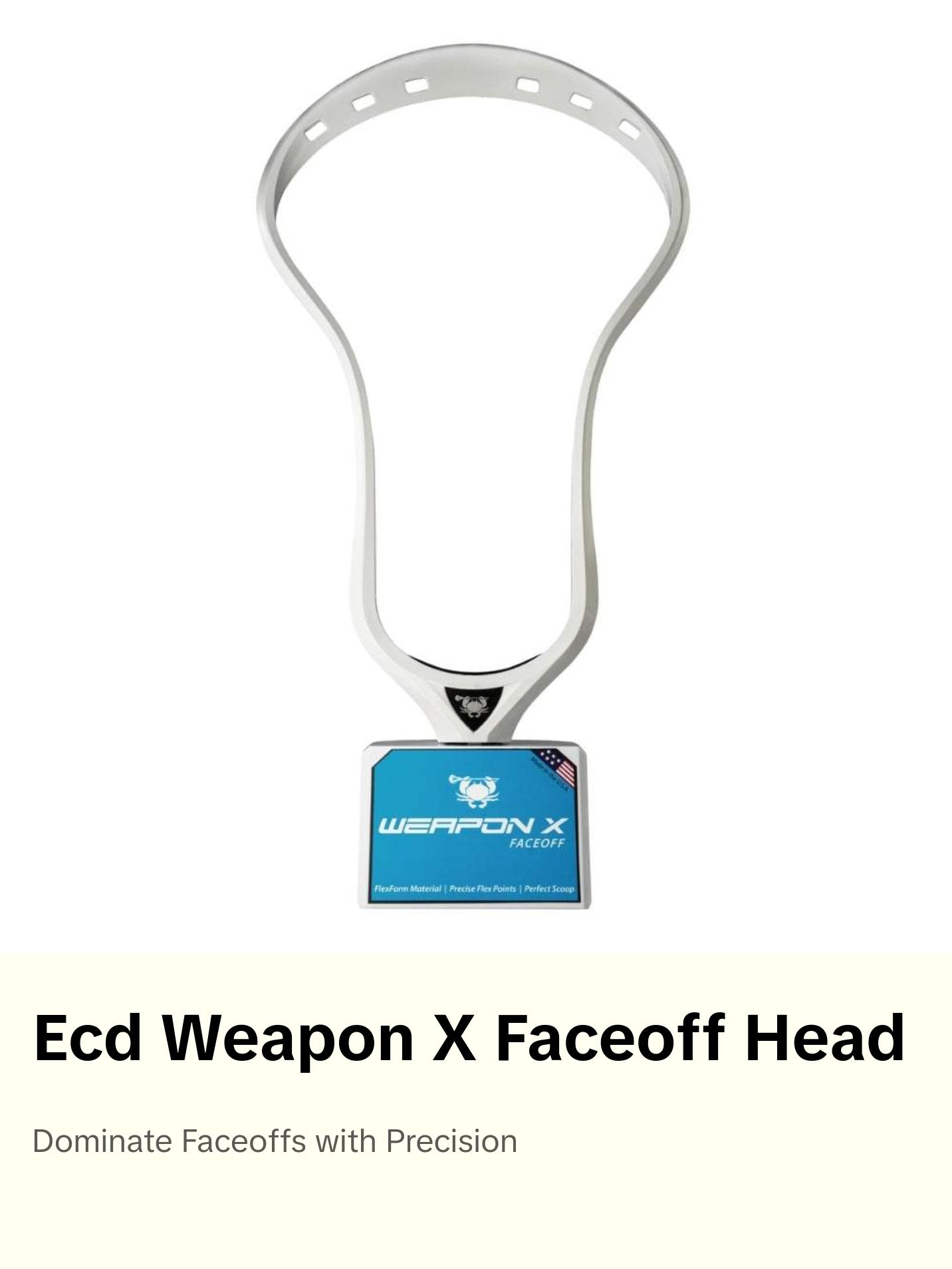 ECD Weapon X Faceoff Lacrosse Head Unstrung