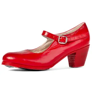 Colonial 225 Women's Folklorico Shoes with Nails, Leather, 6cm Heel