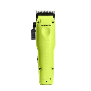 BaBylissPRO FXONE Lo-ProFX Limited Edition Neon Yellow Clipper with Charging Base & Battery FX829