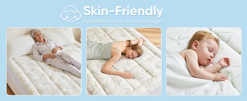 Sweetcrispy Official Double-Layer Mattress Topper Memory Foam Breathable 2-in-1 Adjustable Cloud-Like Comfort Cooling Gel