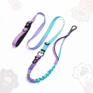 Multi-Functional doggood Anti-Pull Dog harness Leash | Shock-Absorbing Bungee | Hands-Free Crossbody & Waist Leash | Car Seatbelt Compatible | Adjustable Training Lead,Premium Pick | no pull dog harness