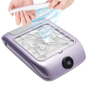 Nail Dust Collector for Nail Techs,Compact & Quiet Vacuum Fan Dust Collector with Reusable Filter, Powerful Dust Suction Machine,Nail Tech Must Haves for Gel Polish,Pedicures,Salon & Home Use